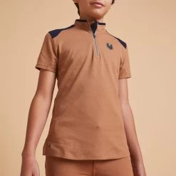 Kids' Horse Riding Short-Sleeved Polo Shirt 500