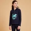 Girls' Long-Sleeved Horse Riding Polo Shirt 100 -Equestrian Equipment Store k0b87fea57cf11d553f12b95518e9ad71