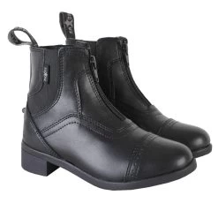 Saxon Childrens/Kids Syntovia Zip Paddock Boots (Black) -Equestrian Equipment Store k236a60737d89bab0c2a457c8ed311bbd
