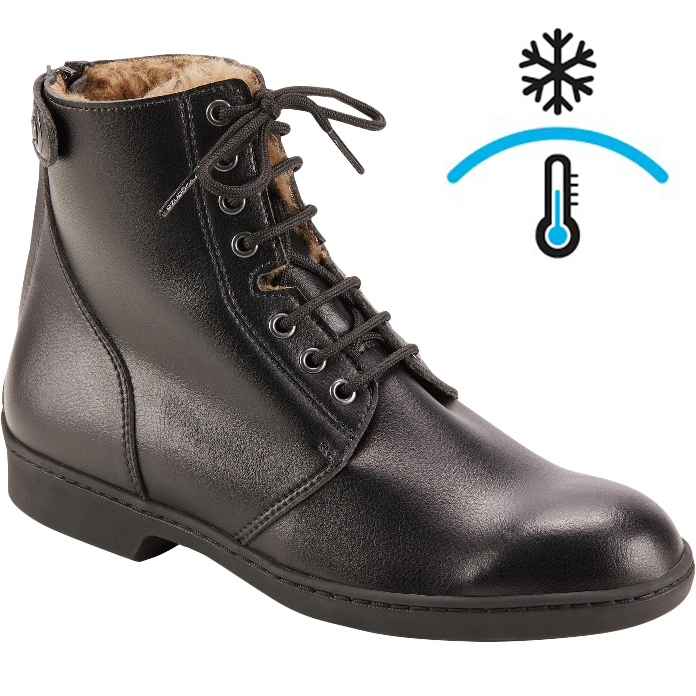 500 Adult Warm Lace-Up Horse Riding Jodhpur Boots 4 500 Adult Warm Lace-Up Horse Riding Jodhpur Boots - Image 2