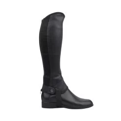 Saxon Childrens/Kids Equileather Half Chaps (Black)