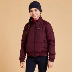 Kids' Horse Riding Warm Jacket 500