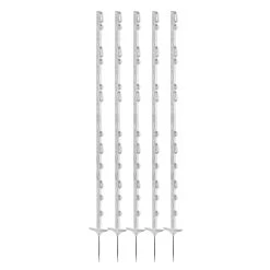 Horse Riding PVC Fencing Posts 160 Cm Titan 5-Pack