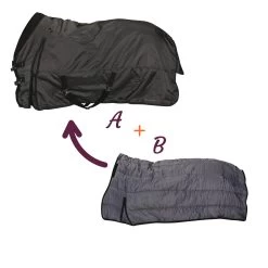 Allweather 2-in-1 Waterproof Outdoor Horse Riding Rug For Horses / Ponies