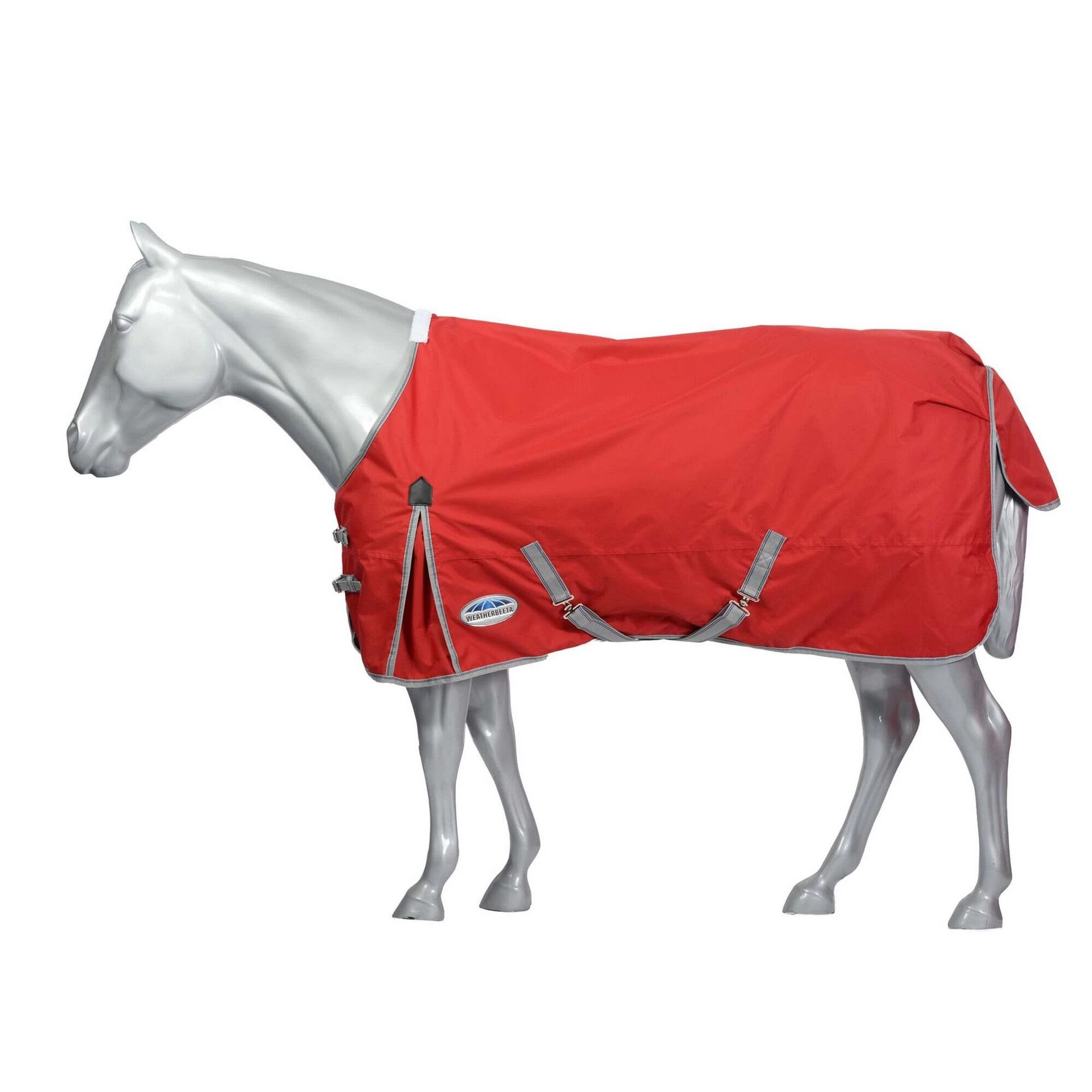 Weatherbeeta Comfitec Classic Medium Lite StandardNeck Horse Turnout Rug (Red/Silver) 3 Weatherbeeta Comfitec Classic Medium Lite StandardNeck Horse Turnout Rug (Red/Silver)