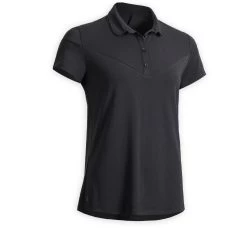 Women's Short-Sleeved Horse Riding Polo Shirt 100