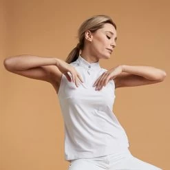 Women's Horse Riding Sleeveless Show Shirt 500