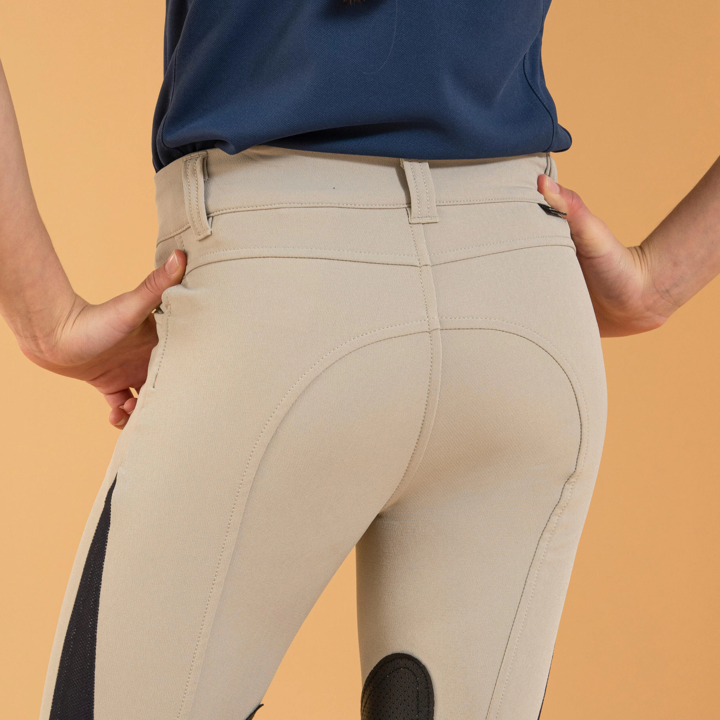 Kids' Horse Riding Lightweight Mesh Jodhpurs With Grippy Suede Patches 500 14 Kids' Horse Riding Lightweight Mesh Jodhpurs With Grippy Suede Patches 500 - Image 12