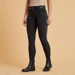 Women's Horse Riding Lightweight Mesh Jodhpurs 500