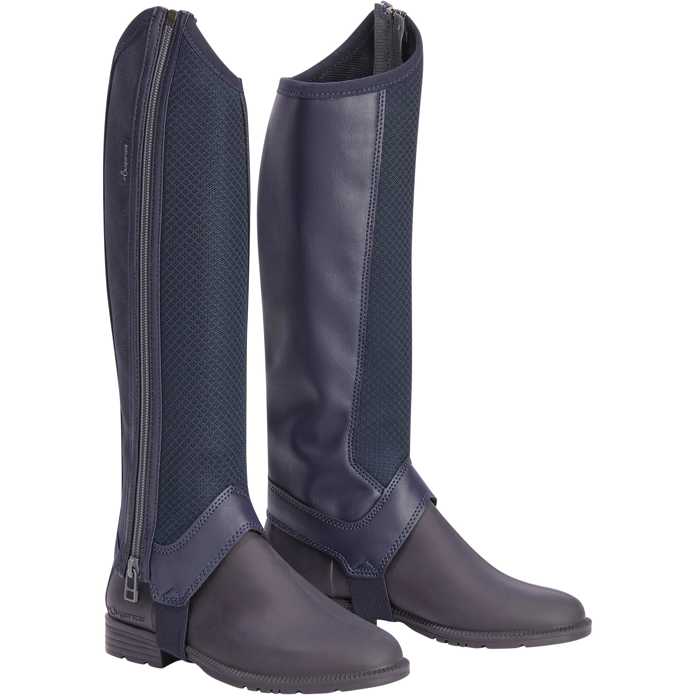 Kids' Horse Riding Mesh Half Chaps 100 5 Kids' Horse Riding Mesh Half Chaps 100 - Image 3