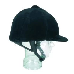 Stretch Velvet Helmet Cover (Navy)