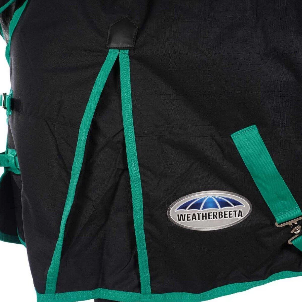 Weatherbeeta Comfitec Classic Standard Neck Medium Turnout Rug (Black/Green) 6 Weatherbeeta Comfitec Classic Standard Neck Medium Turnout Rug (Black/Green) - Image 4