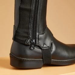 Adult Horse Riding Classic Synthetic Half-Chaps -Equestrian Equipment Store ka83252780803f44a80d00594d44c2001