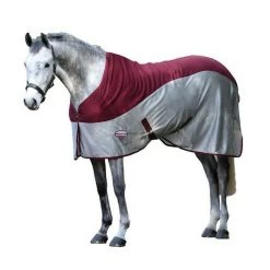 Weatherbeeta MicroAir StandardNeck Horse Cooler Rug (Burgundy/Grey)
