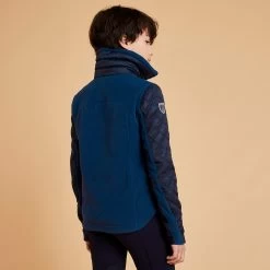 Kids' Horse Riding Bi-Material Warm Fleece 500 -Equestrian Equipment Store kefff4fda3baa7d3daf3d57d9876ae1b1